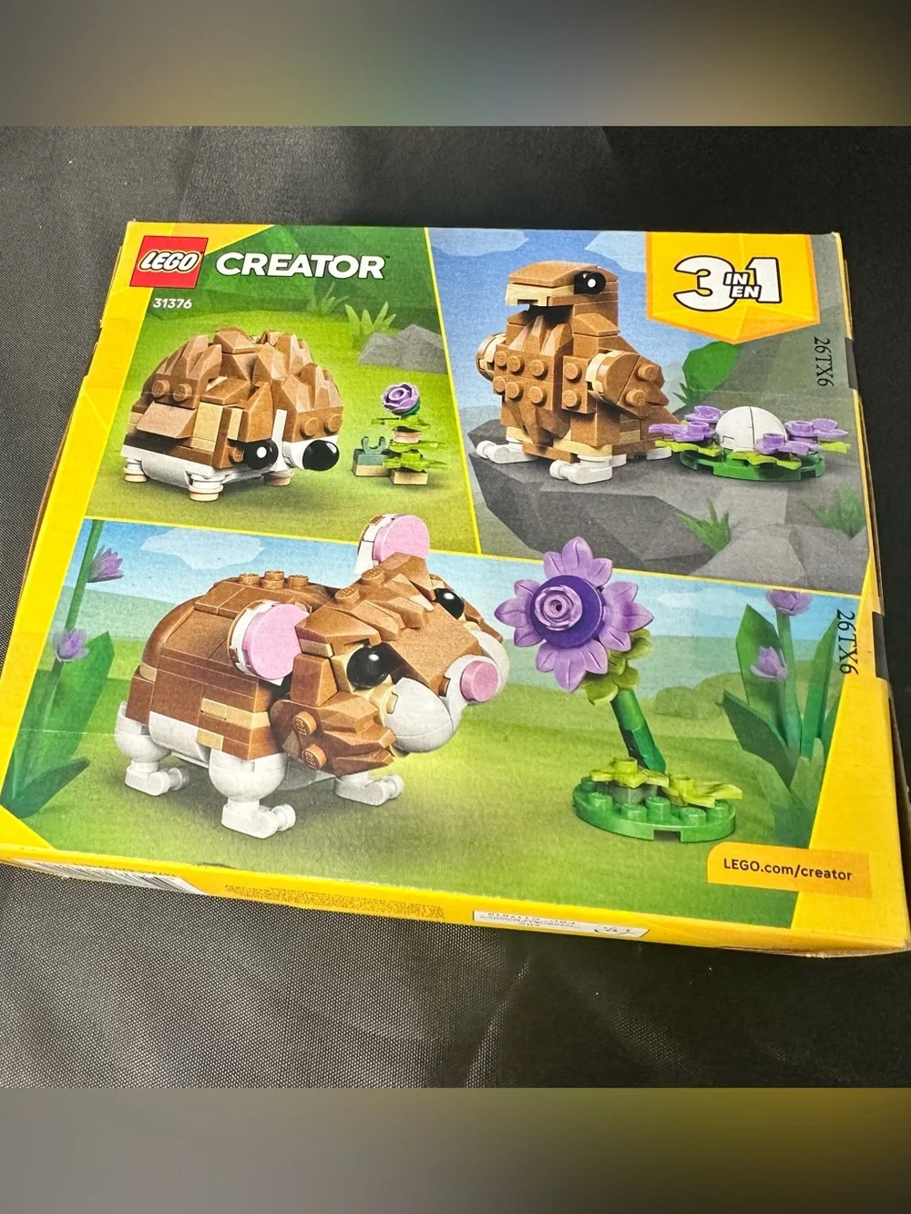 LEGO Creator 3 in 1 31376 Cute Hamster with Flower 166 Pieces